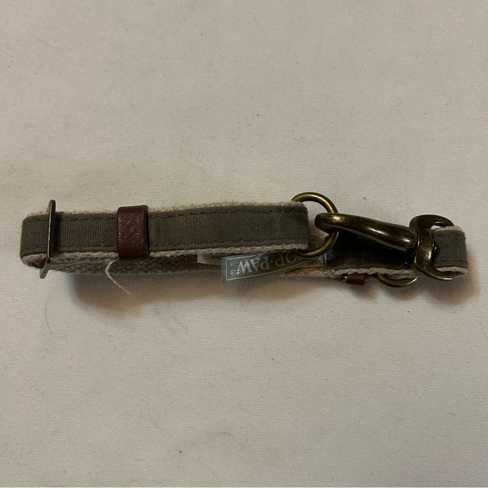 Small Gray Canvas Original Dog Collar